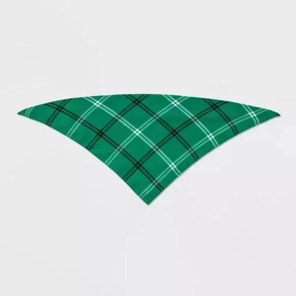(4) Wondershop Green Plaid Matching Family Cat and Dog Bandana OS - Picture 7 of 8